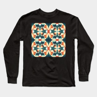 Pattern Geometric Vintage Long Sleeve T-Shirt